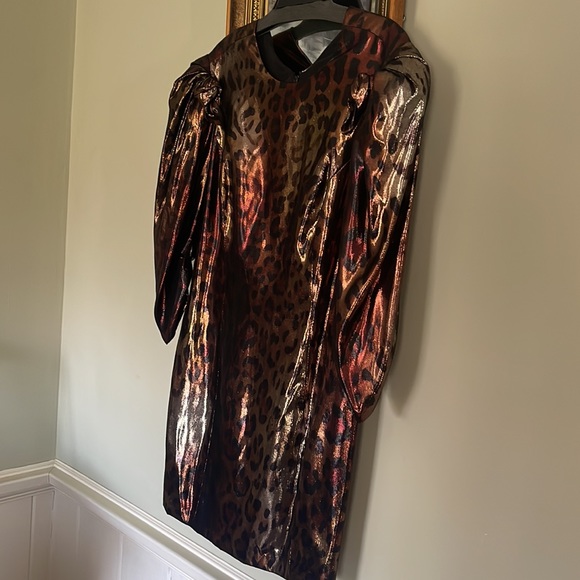 NEW $2,825 POP Animal PRINT VERSACE MINI LEOPARD DRESS 8 46 - Picture 10 of 16